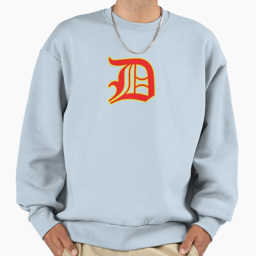 Letter D Old English Sweatshirt - Trendy Graphic for Adults - T-Shirt, Sweatshirt, Hoodie