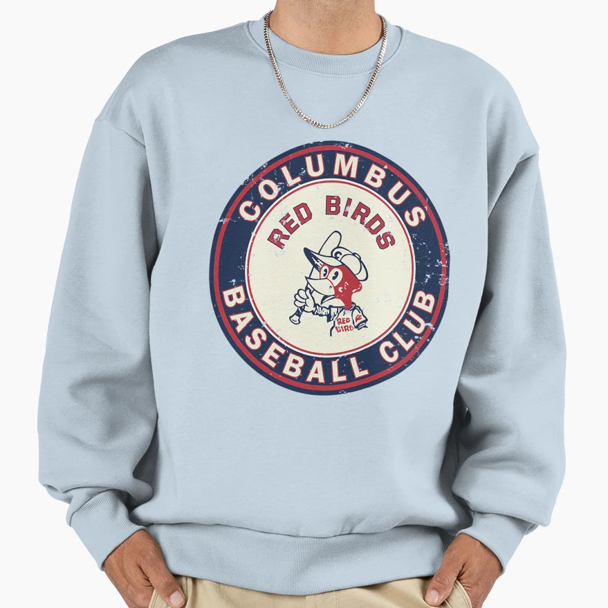 Columbus Red Birds Defunct Baseball Sweatshirt - Custom Art Print Unisex - T-Shirt, Sweatshirt, Hoodie