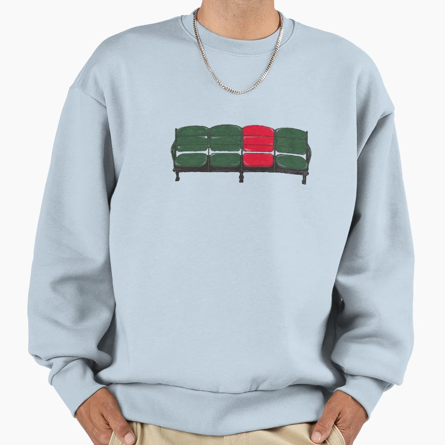Baseball Art Lone Red Seat Fenway Park Sweatshirt - Graphic Print Unisex - T-Shirt, Sweatshirt, Hoodie