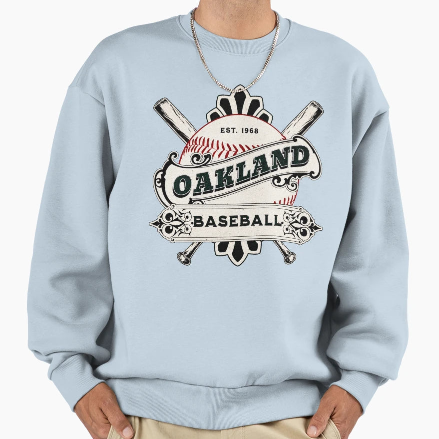 Oakland Baseball Sweatshirt - Unique Graphic for Adults - T-Shirt, Sweatshirt, Hoodie