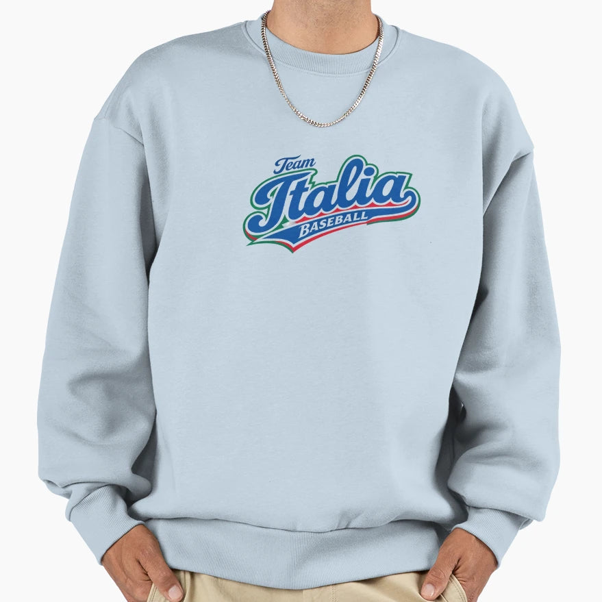 Team Italia Baseball Sweatshirt - Custom Art Print for Adults - T-Shirt, Sweatshirt, Hoodie