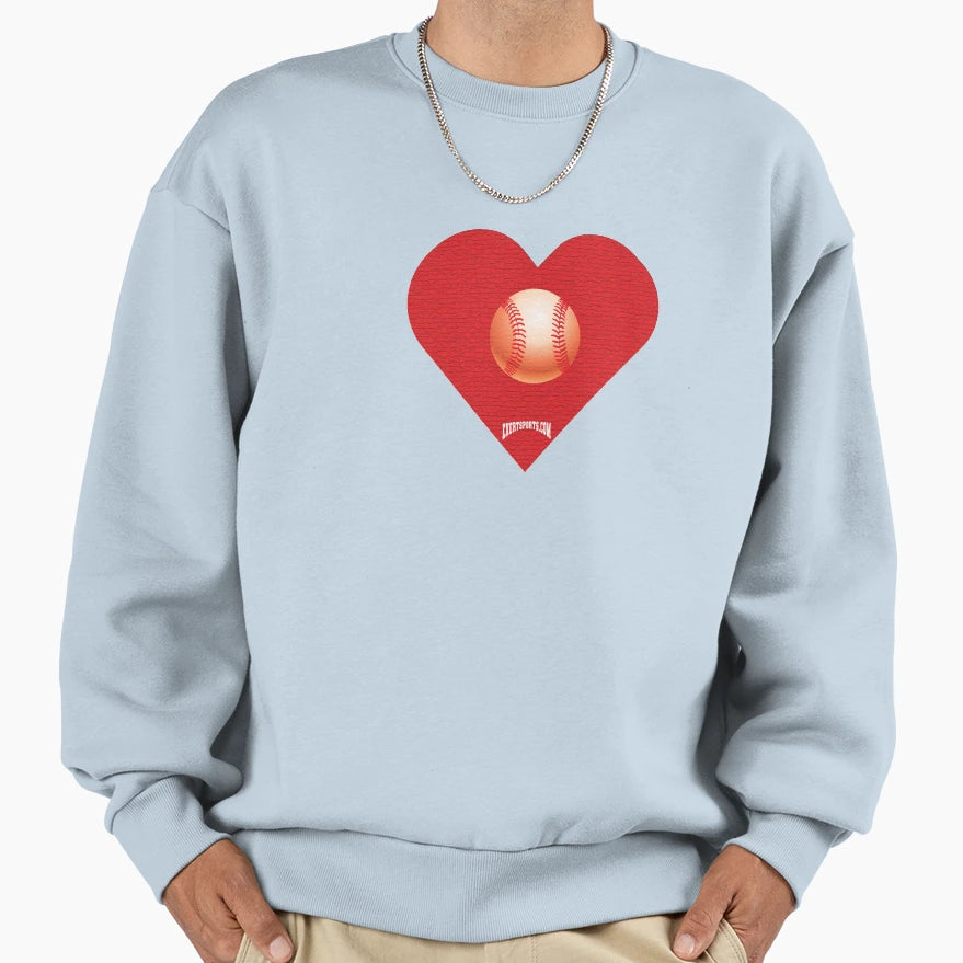 Baseball Love Sweatshirt - Streetwear Style Men Women - T-Shirt, Sweatshirt, Hoodie