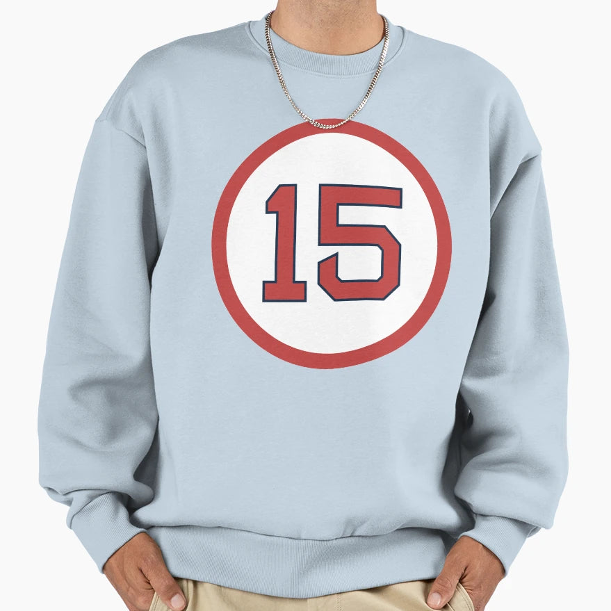 Dustin Pedroia 15 Jersey Number Sweatshirt - Casual Everyday Wear Men Women - T-Shirt, Sweatshirt, Hoodie