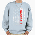 American Flag Baseball Team Gift Sweatshirt - Custom Art Print for Adults - T-Shirt, Sweatshirt, Hoodie