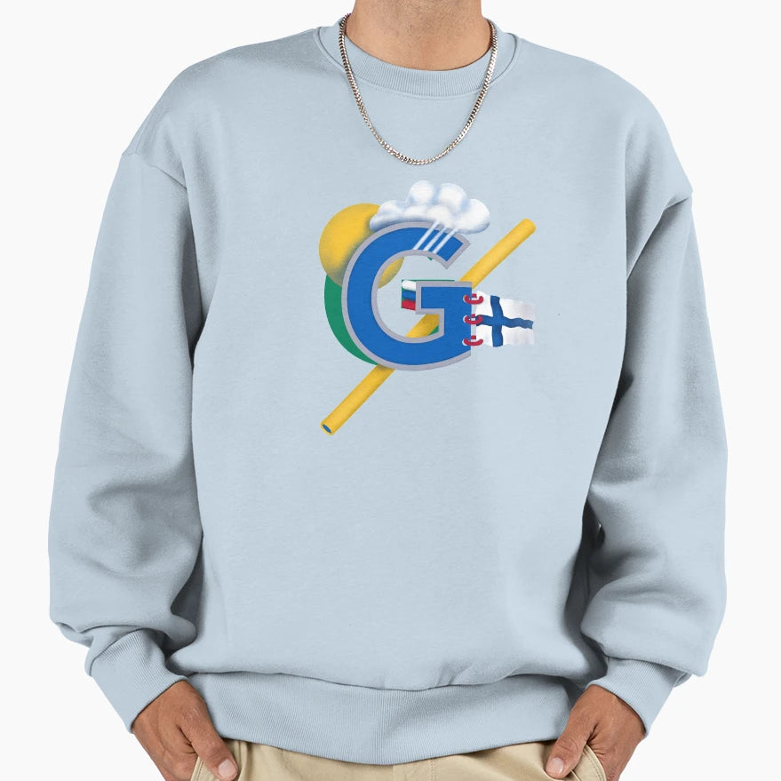 Letter G Original Artwork From Sweatshirt - Streetwear Style for Adults - T-Shirt, Sweatshirt, Hoodie