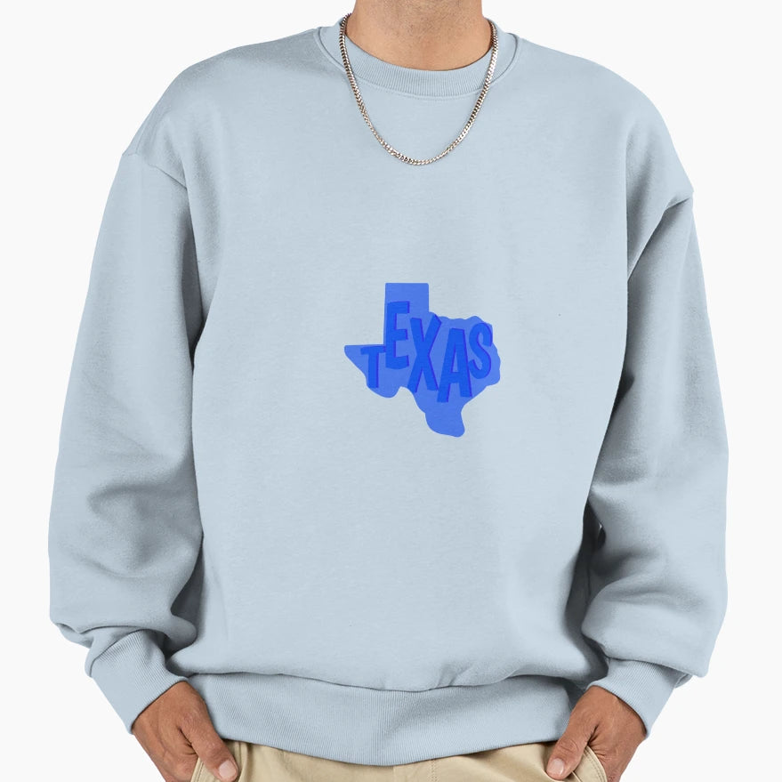 Texas Sweatshirt - Minimalist Print Men Women - T-Shirt, Sweatshirt, Hoodie