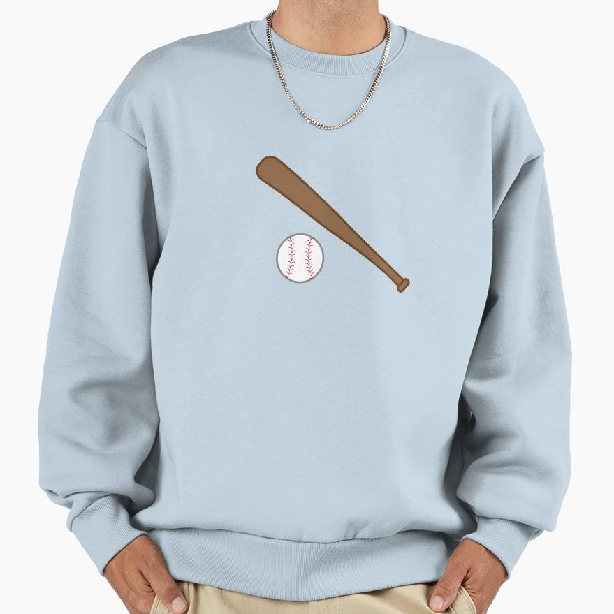 Baseball And Ball Time To Play Ball Sweatshirt - Graphic Print Unisex - T-Shirt, Sweatshirt, Hoodie
