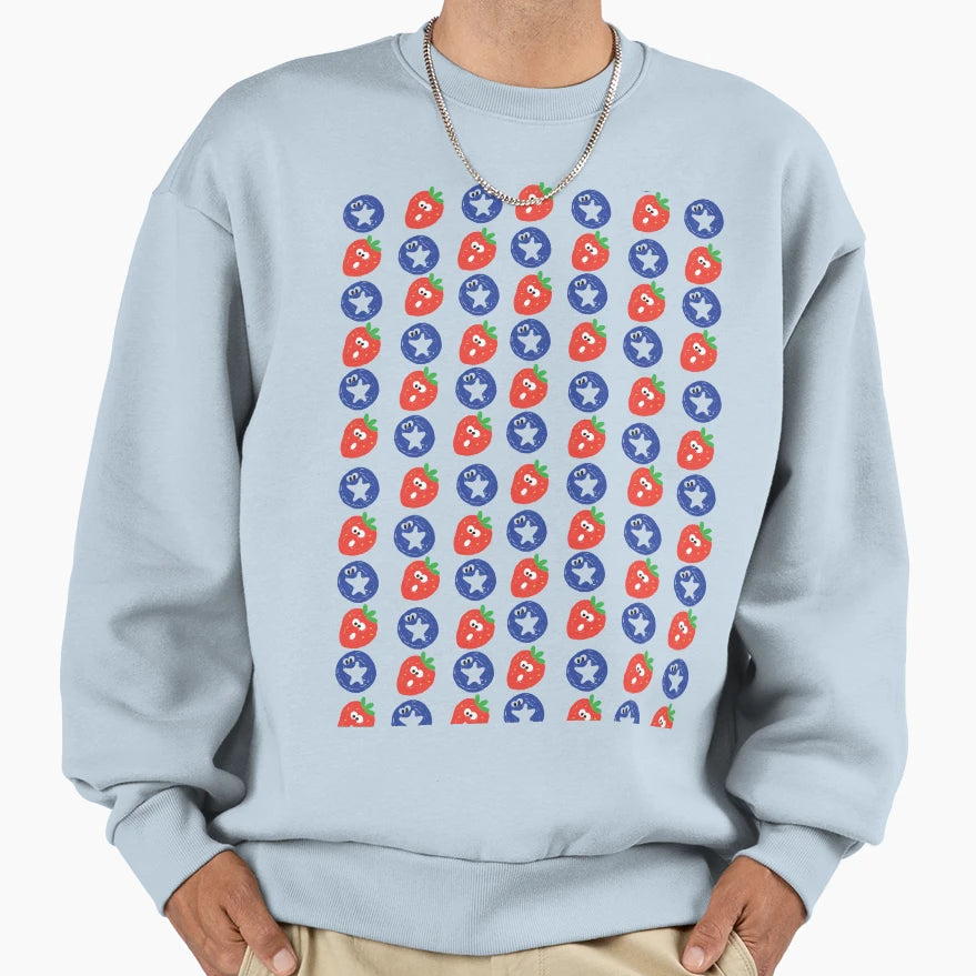 Fruits Berry Boo Patterns Sweatshirt - Fun Novelty Design Unisex - T-Shirt, Sweatshirt, Hoodie