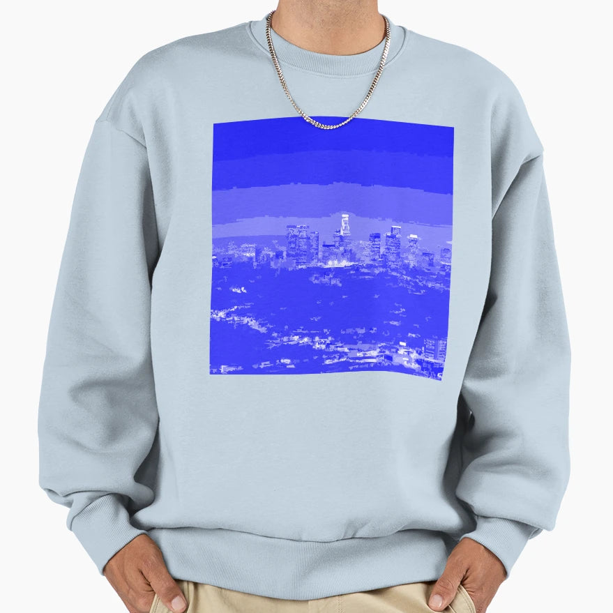 Los Angeles Blue City Colors Sweatshirt - Novelty Apparel for Adults - T-Shirt, Sweatshirt, Hoodie
