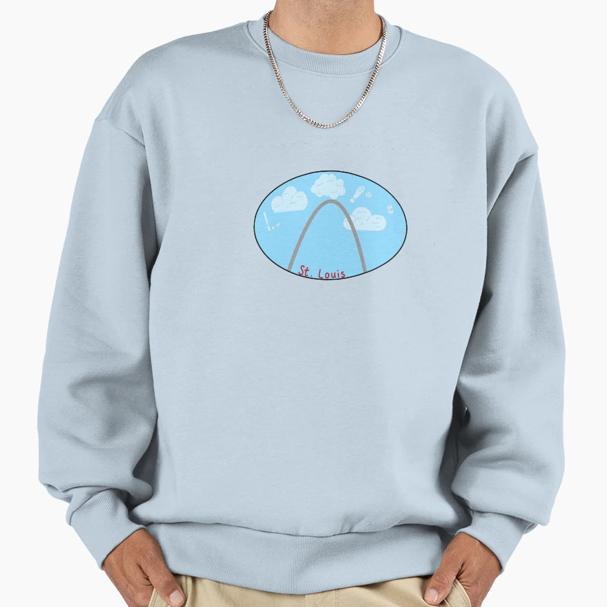 St Louis Arch Sweatshirt - Casual Everyday Wear Men Women - T-Shirt, Sweatshirt, Hoodie