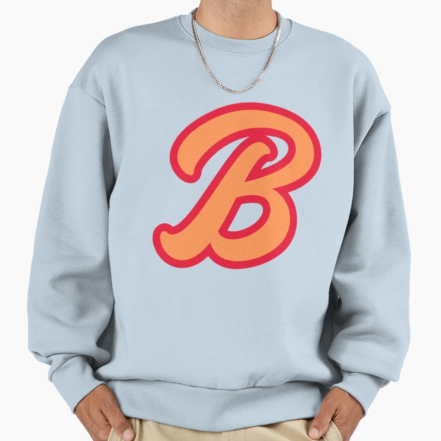 B Letters Alphabet Sweatshirt - Trendy Graphic for Adults - T-Shirt, Sweatshirt, Hoodie