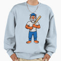 Tiger Baseball Mascot Batting Sport Sweatshirt - Graphic Print for Adults - T-Shirt, Sweatshirt, Hoodie
