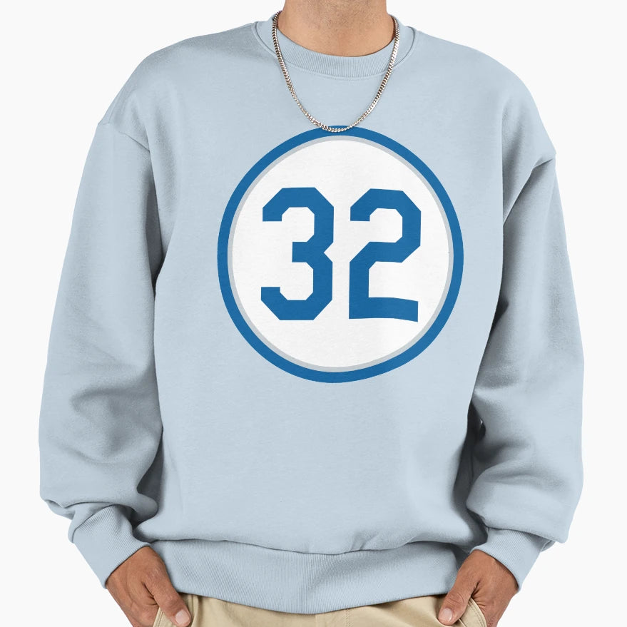 Sandy Koufax 32 Jersey Number Sweatshirt - Custom Art Print Men Women - T-Shirt, Sweatshirt, Hoodie