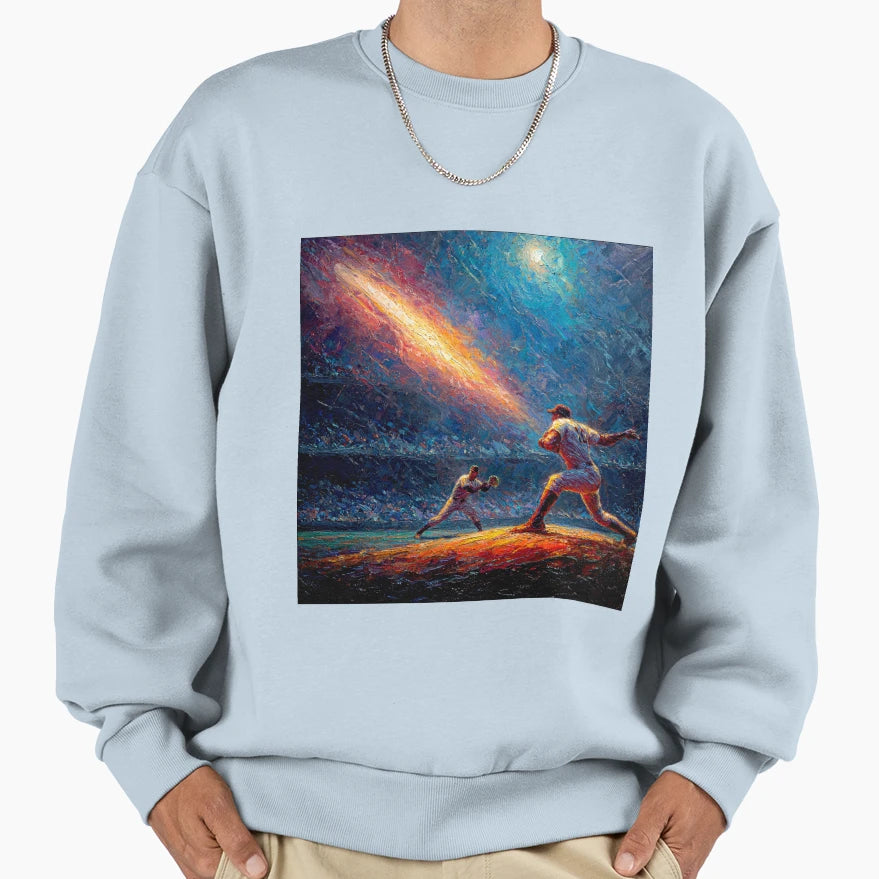 Home Run Baseball Art Collection Sweatshirt - Graphic Print for Adults - T-Shirt, Sweatshirt, Hoodie