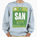 San Diego Luggage Tag 1 Sweatshirt - Streetwear Style Unisex - T-Shirt, Sweatshirt, Hoodie