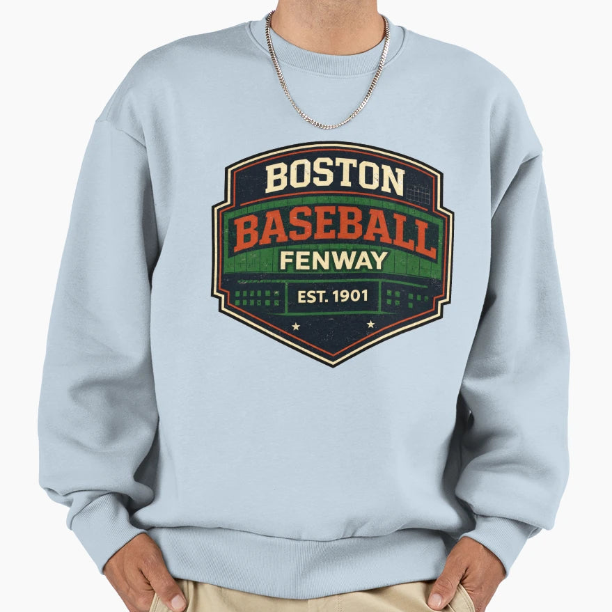 Boston Baseball Fenway Est 1901 T-Shirt - Trendy Graphic for Adults - T-Shirt, Sweatshirt, Hoodie