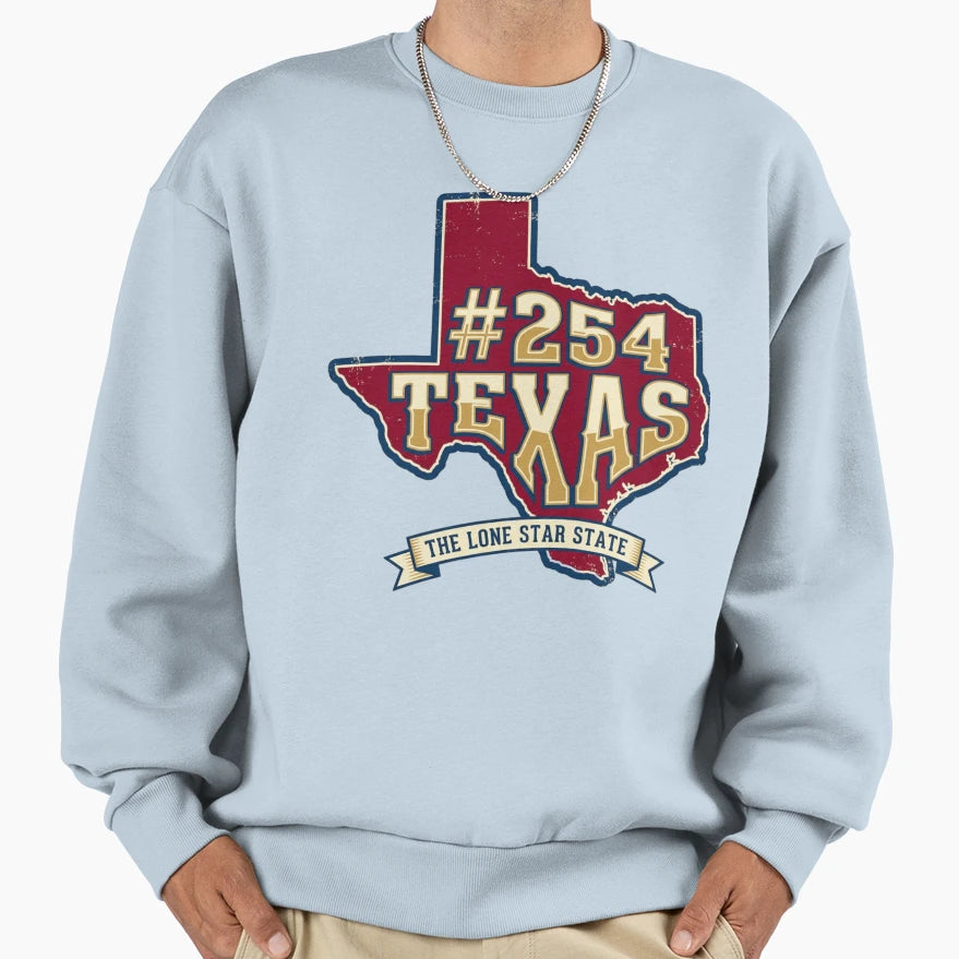 Texas 254 T-Shirt - Graphic Print Unisex - T-Shirt, Sweatshirt, Hoodie