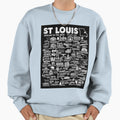 St Louis Map Sweatshirt - Fun Novelty Design Men Women - T-Shirt, Sweatshirt, Hoodie