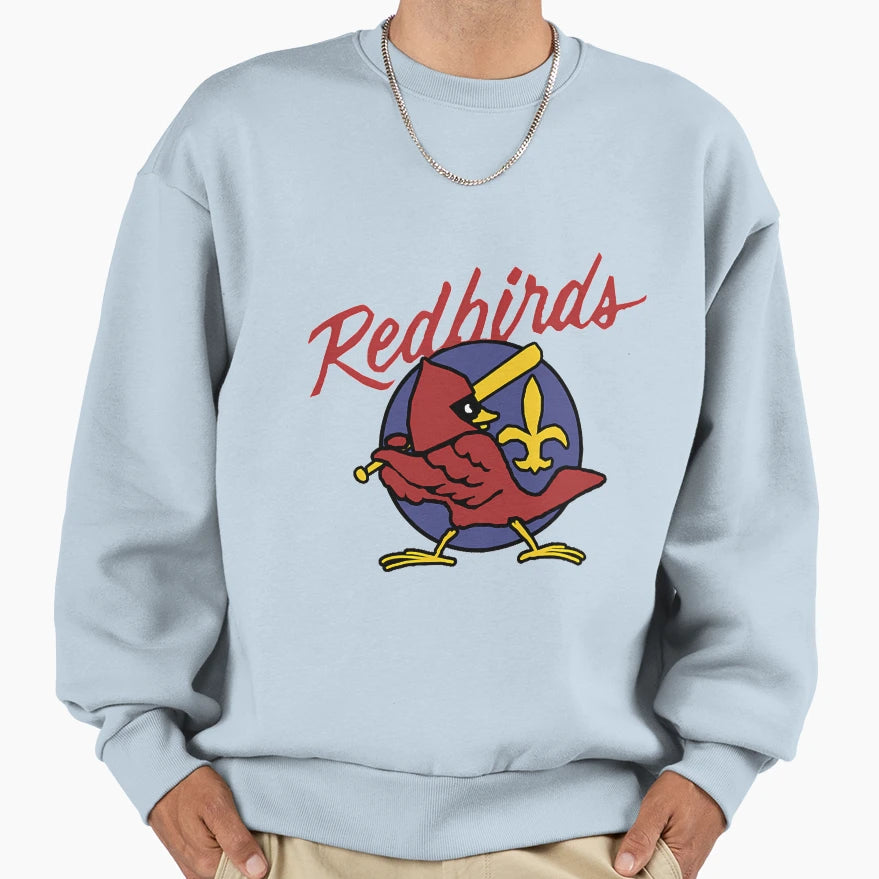 Louisville Redbirds Minor League Sweatshirt - Custom Art Print Men Women - T-Shirt, Sweatshirt, Hoodie