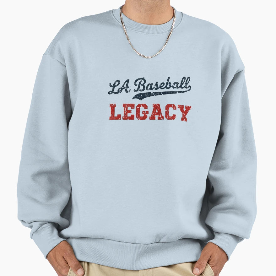 La Baseball Legacy 1950S Script Sweatshirt - Minimalist Print Unisex - T-Shirt, Sweatshirt, Hoodie