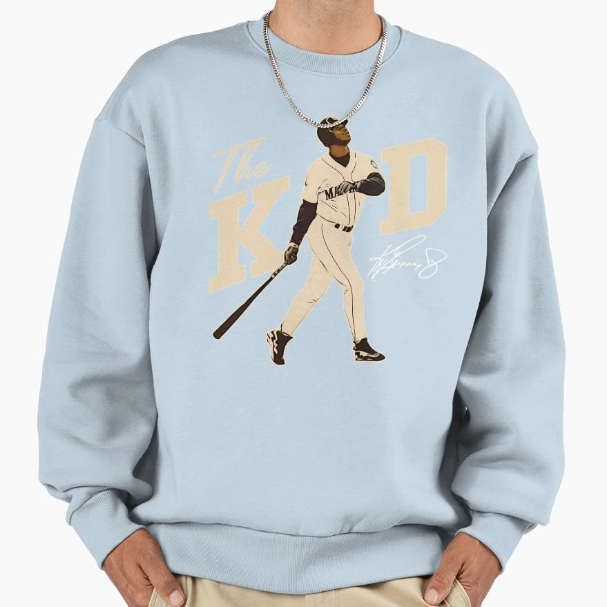 Ken Griffey Jr Baseball Signature Sweatshirt - Aesthetic Graphic Men Women - T-Shirt, Sweatshirt, Hoodie