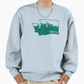 Seattle Washington Baseball Sea Sweatshirt - Trendy Graphic for Adults - T-Shirt, Sweatshirt, Hoodie