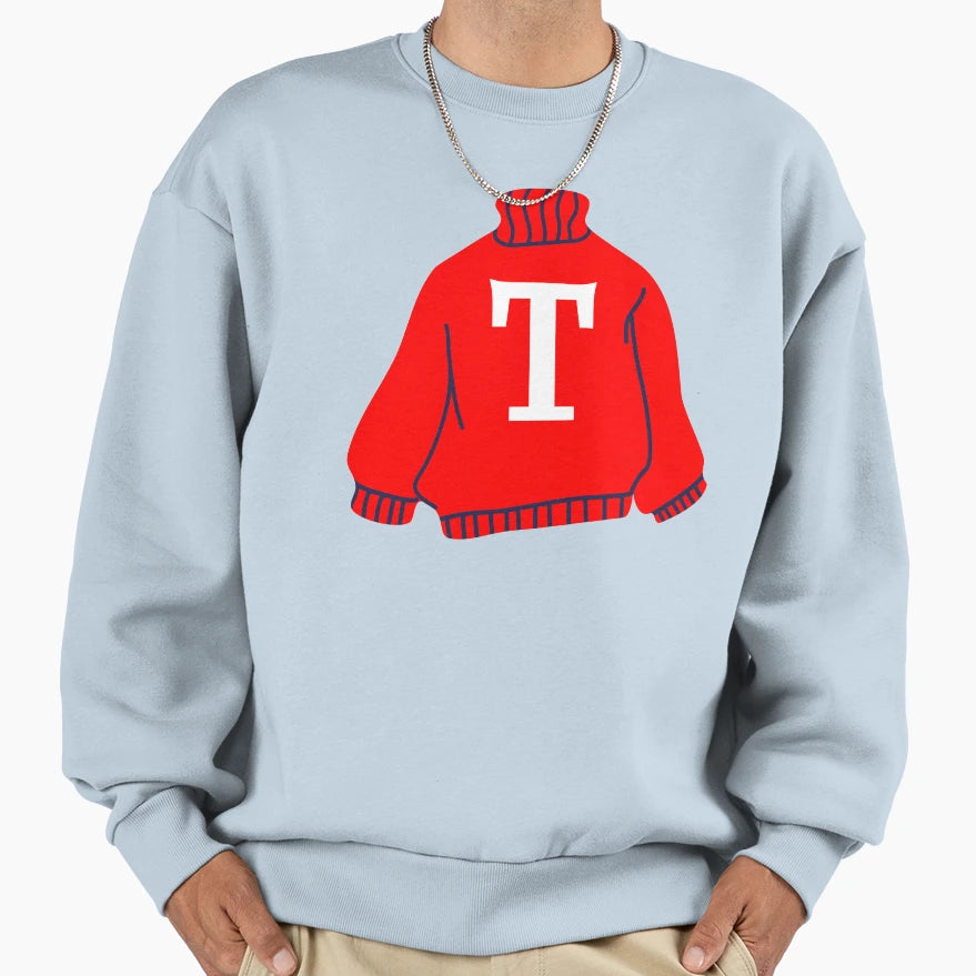 Letter Sweatshirt - Minimalist Print Men Women - T-Shirt, Sweatshirt, Hoodie