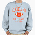 Cleveland Football Sweatshirt - Unique Graphic for Adults - T-Shirt, Sweatshirt, Hoodie