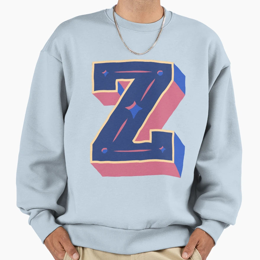 Alphabet Z Sweatshirt - Novelty Apparel Unisex - T-Shirt, Sweatshirt, Hoodie
