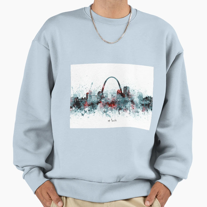 St Louis Skyline Sweatshirt - Streetwear Style for Adults - T-Shirt, Sweatshirt, Hoodie