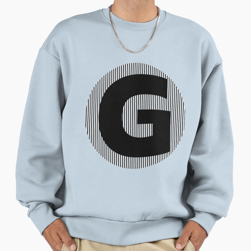 Letter Black G Sweatshirt - Novelty Apparel for Adults - T-Shirt, Sweatshirt, Hoodie