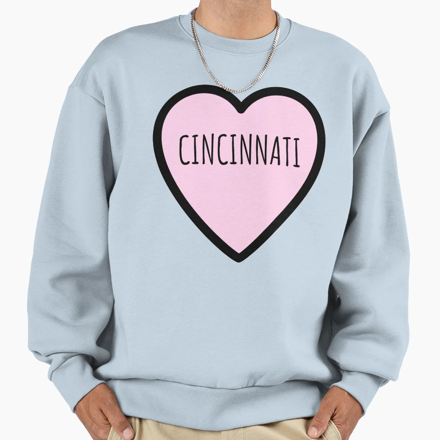 Cincinnati Sweatshirt - Minimalist Print Men Women - T-Shirt, Sweatshirt, Hoodie