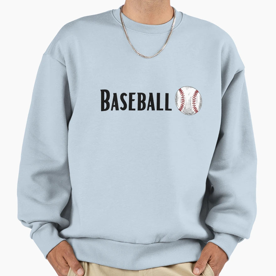 Baseball Sweatshirt - Graphic Print Men Women - T-Shirt, Sweatshirt, Hoodie
