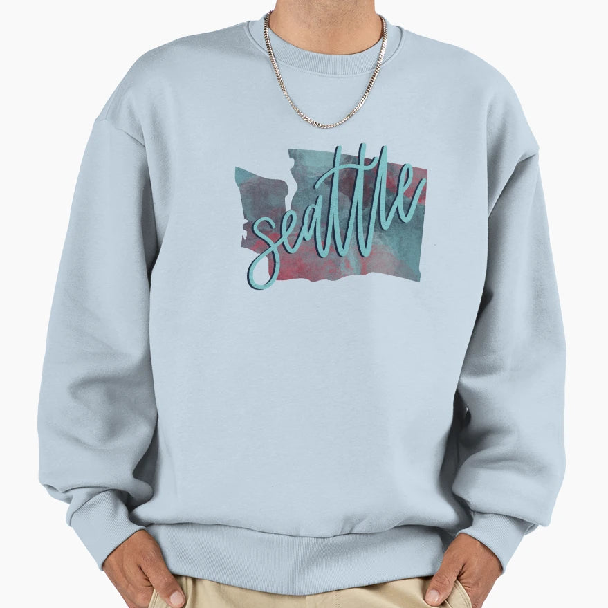 Seattle Washington Sweatshirt - Novelty Apparel for Adults - T-Shirt, Sweatshirt, Hoodie