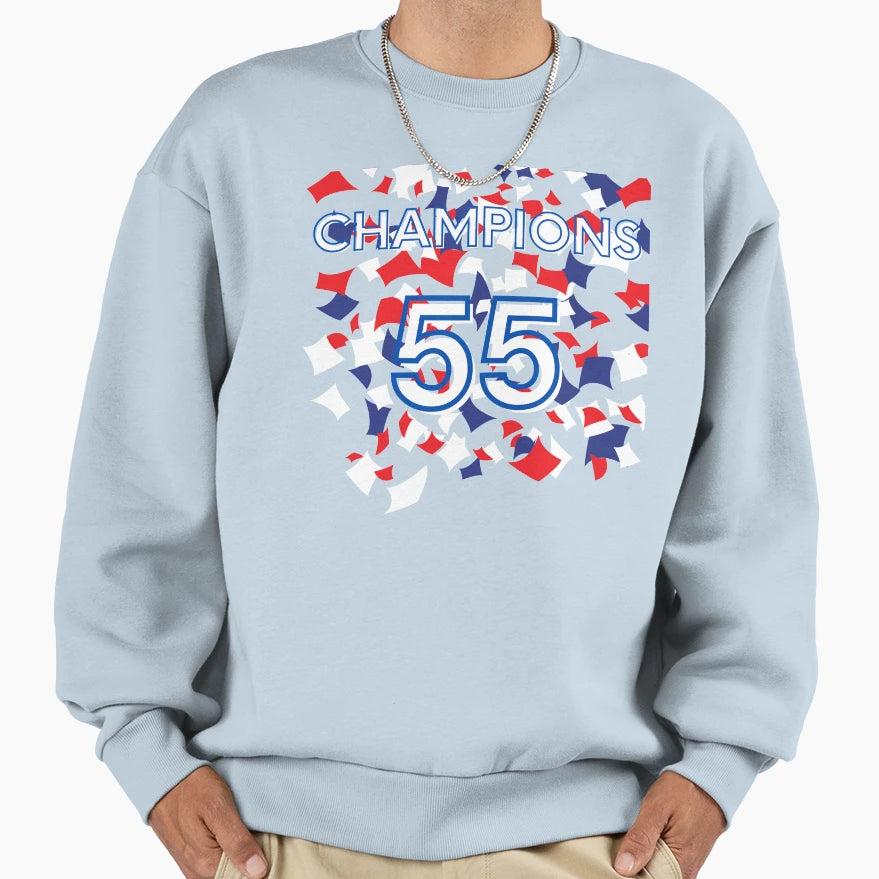 Champions 55 Sweatshirt - Minimalist Print for Adults - T-Shirt, Sweatshirt, Hoodie