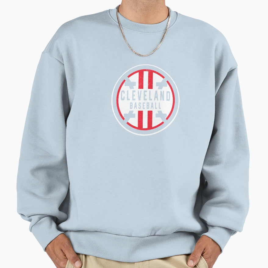 Minimalist Cleveland Baseball Sweatshirt - Casual Everyday Wear for Adults - T-Shirt, Sweatshirt, Hoodie