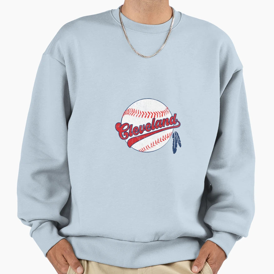 Cleveland Baseball Sweatshirt - Casual Everyday Wear Unisex - T-Shirt, Sweatshirt, Hoodie