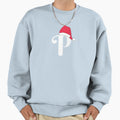 Letter P Red Santa Hat Sweatshirt - Minimalist Print Unisex - T-Shirt, Sweatshirt, Hoodie
