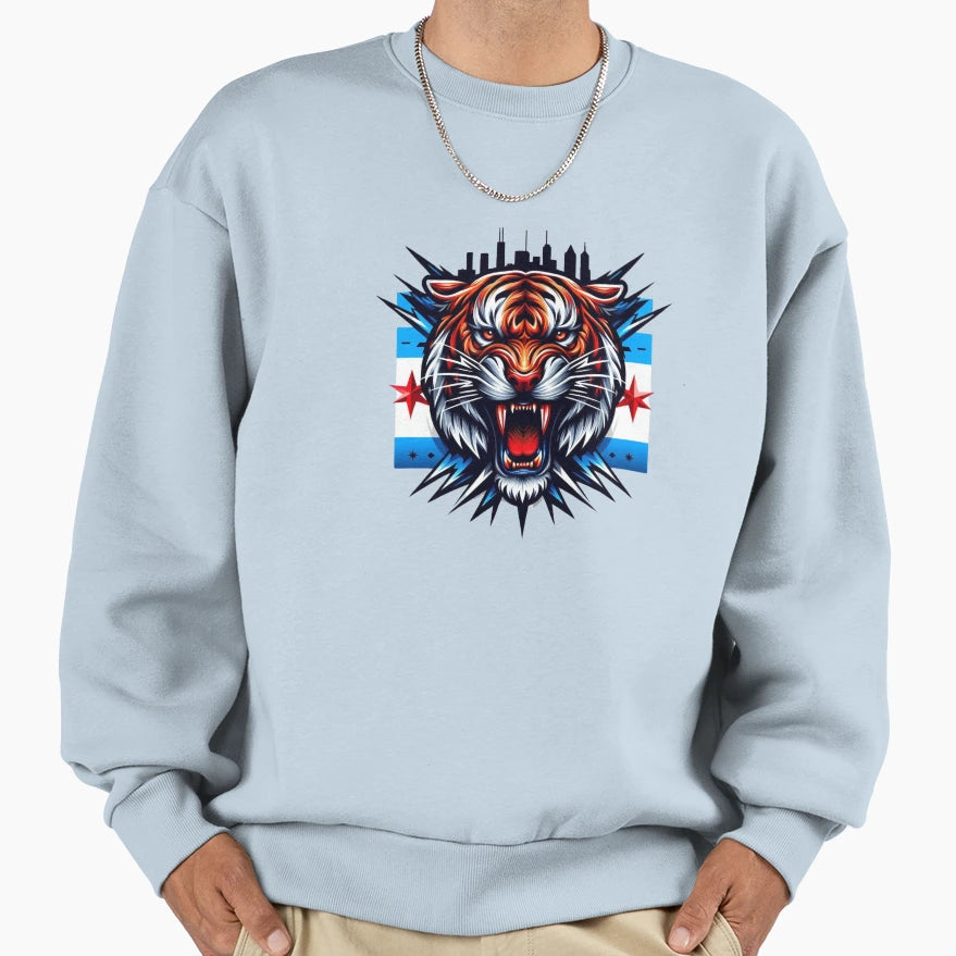City Tiger Sweatshirt - Fun Novelty Design Men Women - T-Shirt, Sweatshirt, Hoodie