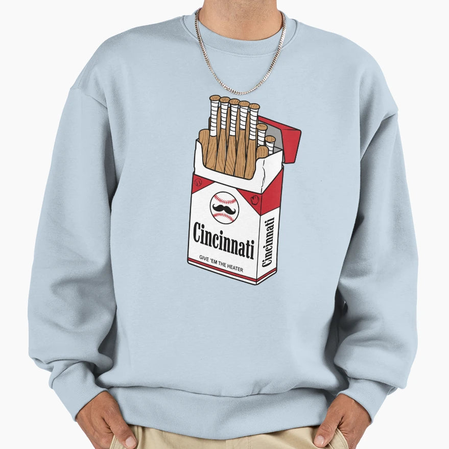 Cincinnati Baseball Bat Pack Parody Sweatshirt - Streetwear Style Men Women - T-Shirt, Sweatshirt, Hoodie