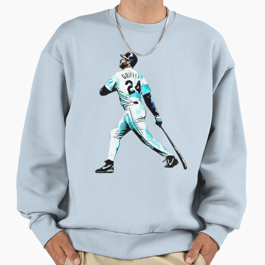 Ken Grifey Jr 24 Sweatshirt - Custom Art Print Men Women - T-Shirt, Sweatshirt, Hoodie