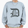 Old English D Silver And Black Vector Sweatshirt - Trendy Graphic Unisex - T-Shirt, Sweatshirt, Hoodie