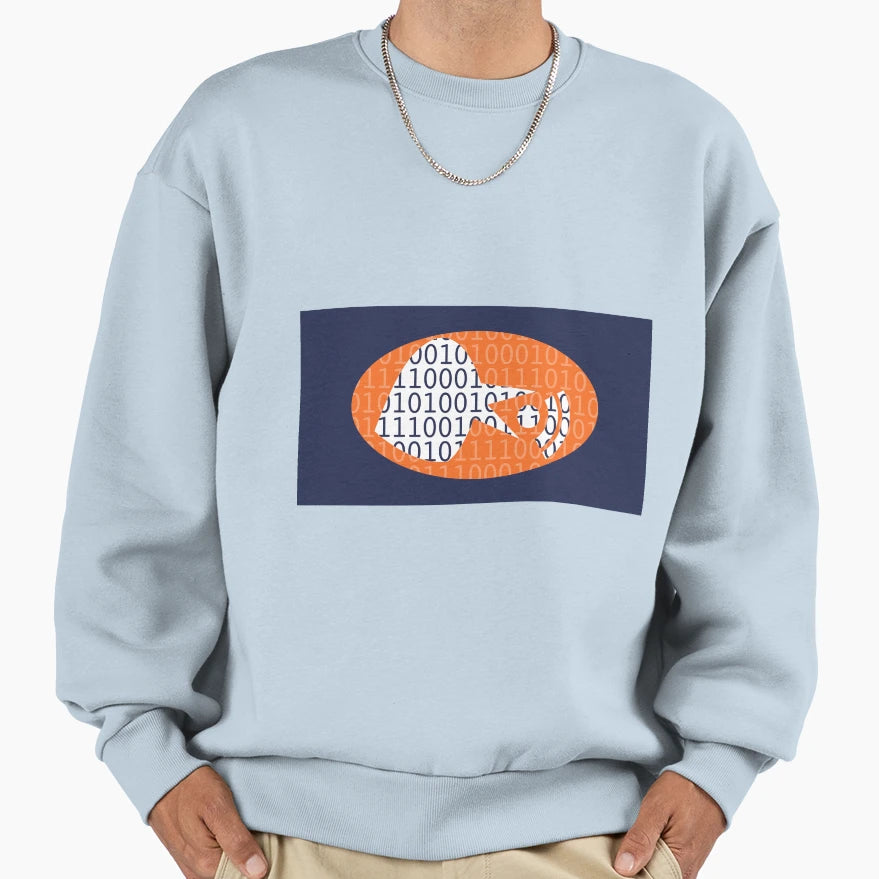 Binary Dove Sweatshirt - Unique Graphic Unisex - T-Shirt, Sweatshirt, Hoodie