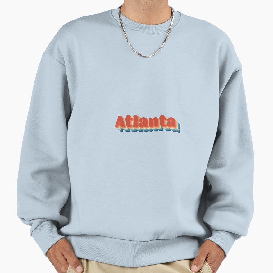 70S Atlanta Sweatshirt - Unique Graphic Unisex - T-Shirt, Sweatshirt, Hoodie