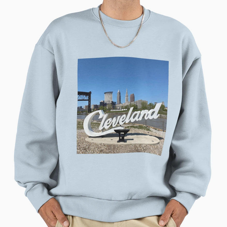 Cleveland Ohio City Skyline Sweatshirt - Novelty Apparel Men Women - T-Shirt, Sweatshirt, Hoodie