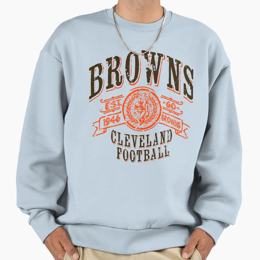 Browns Football Sweatshirt - Fun Novelty Design Men Women - T-Shirt, Sweatshirt, Hoodie