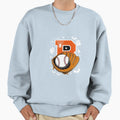 Boo Halloween Player Catcher Pitcher Sweatshirt - Minimalist Print Unisex - T-Shirt, Sweatshirt, Hoodie