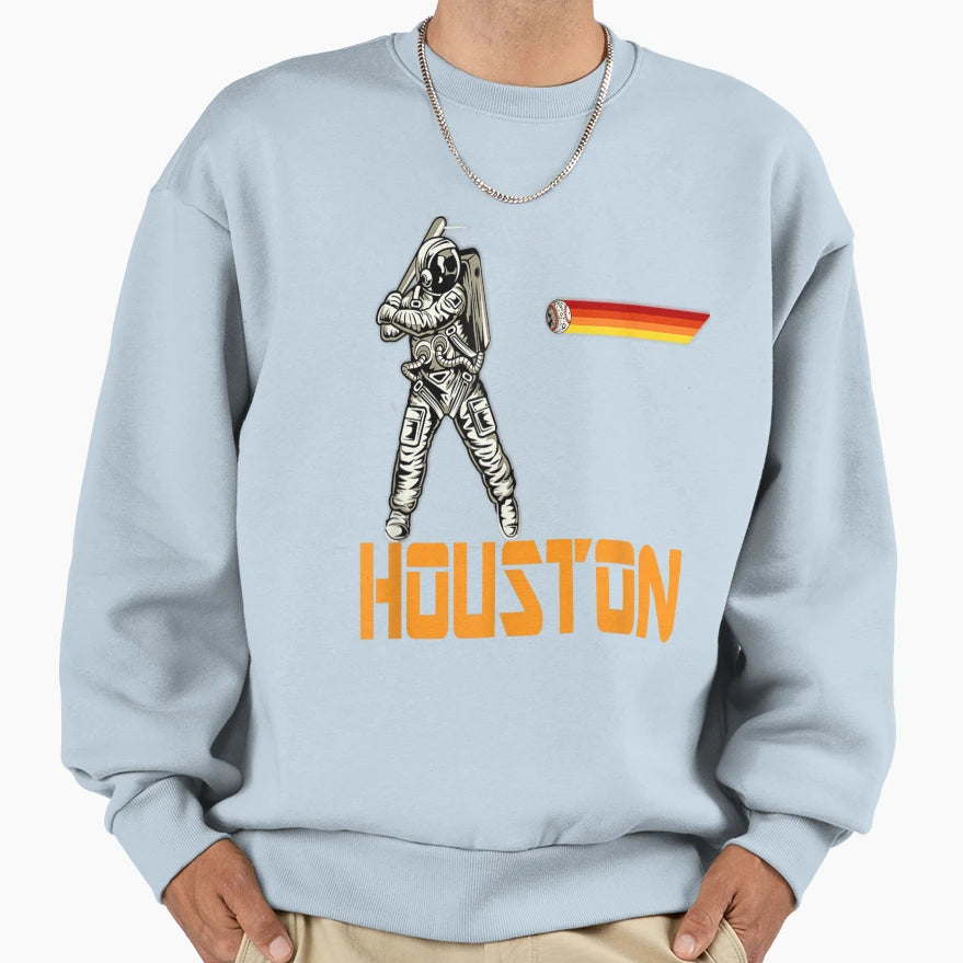 Houston Baseball Sweatshirt - Novelty Apparel for Adults - T-Shirt, Sweatshirt, Hoodie