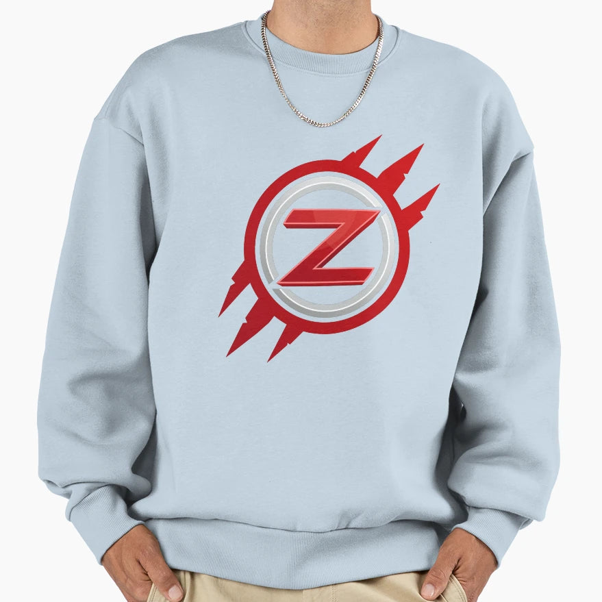 Z Emblem Monster Flame Element Sweatshirt - Minimalist Print for Adults - T-Shirt, Sweatshirt, Hoodie