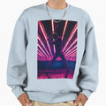 Monochrome Silhouette Baseball Sweatshirt - Casual Everyday Wear Men Women - T-Shirt, Sweatshirt, Hoodie
